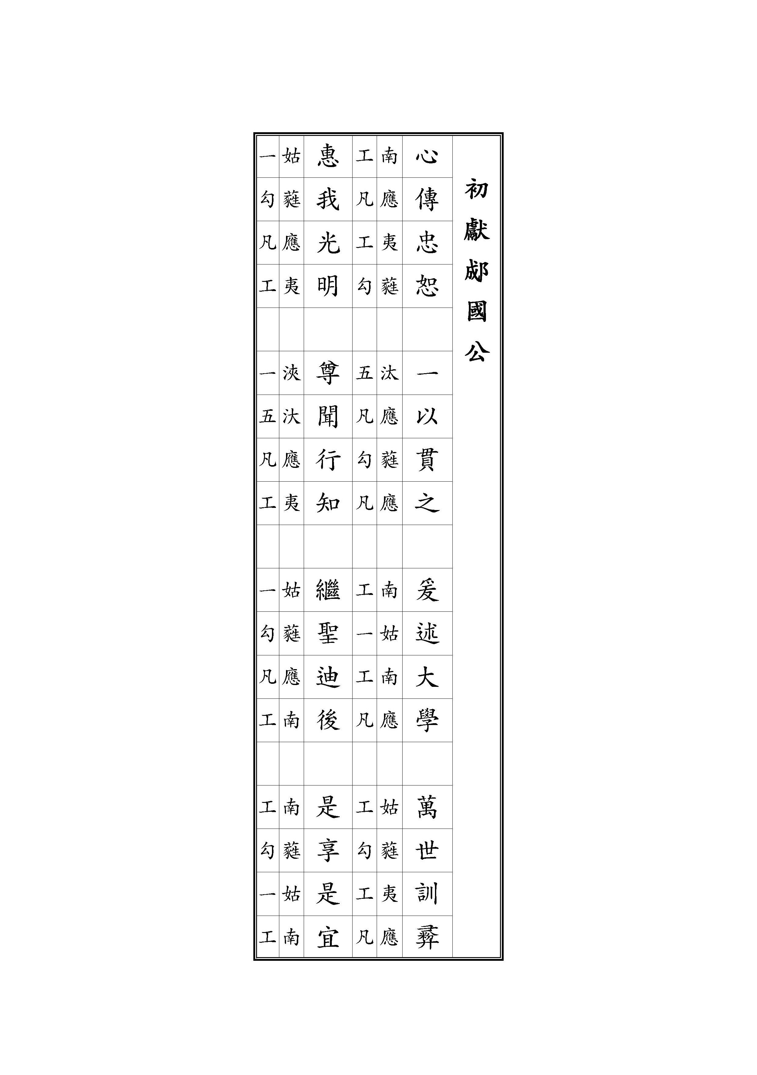 初獻 郕國公