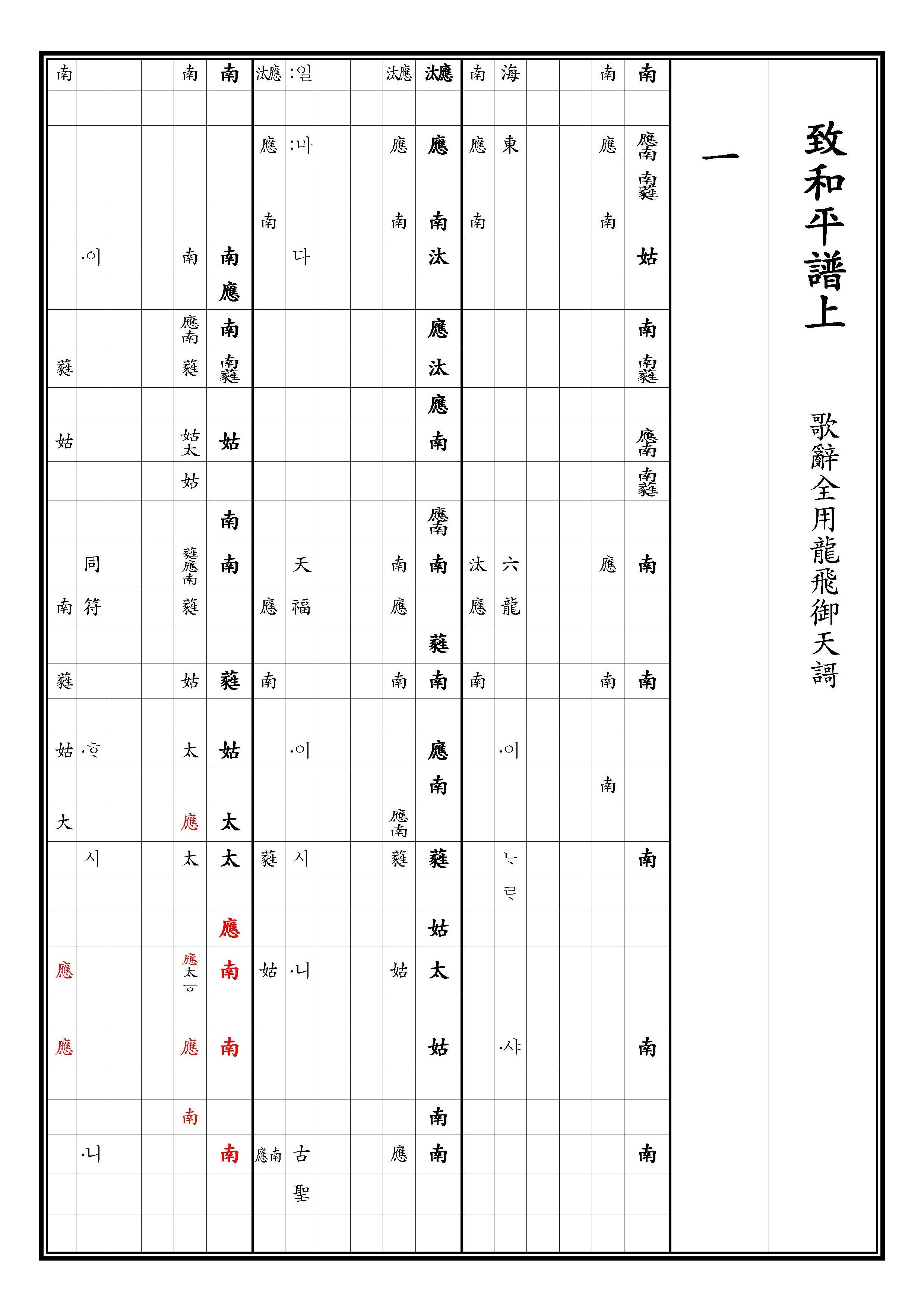 致和平 譜上 一