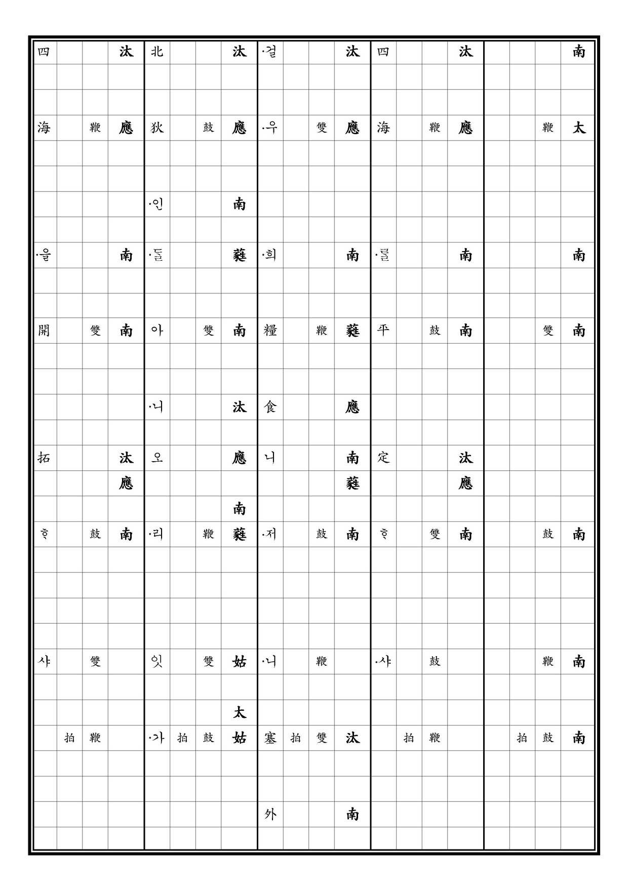 致和平 譜下 中 [四]