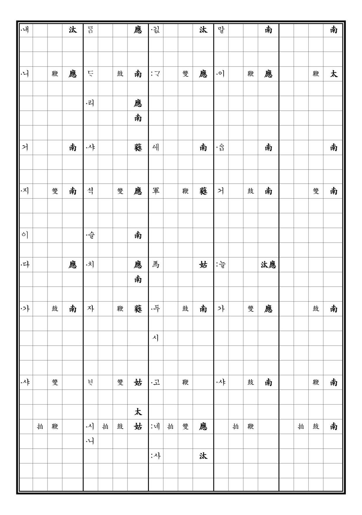 致和平 譜下 中 [四]