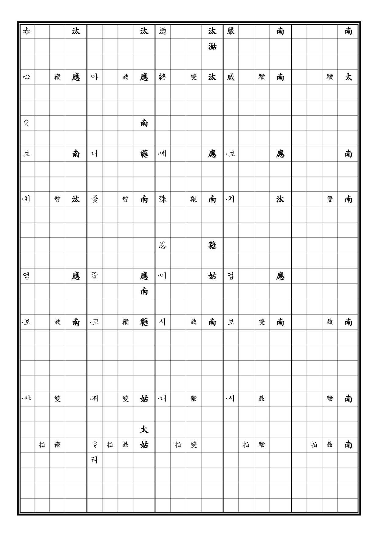 致和平 譜下 中 [四]