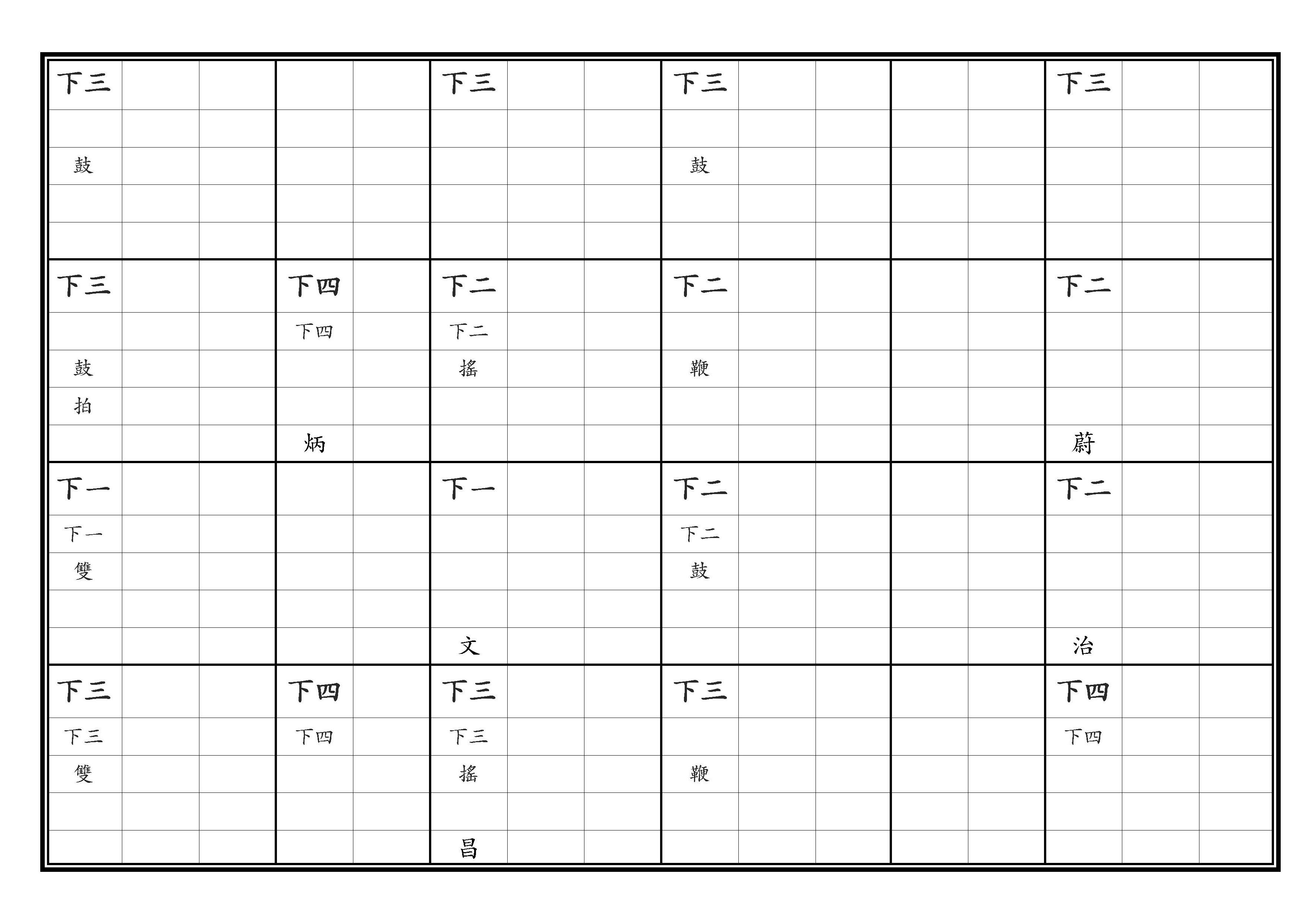 初獻 保太平之樂 熙文 調上同