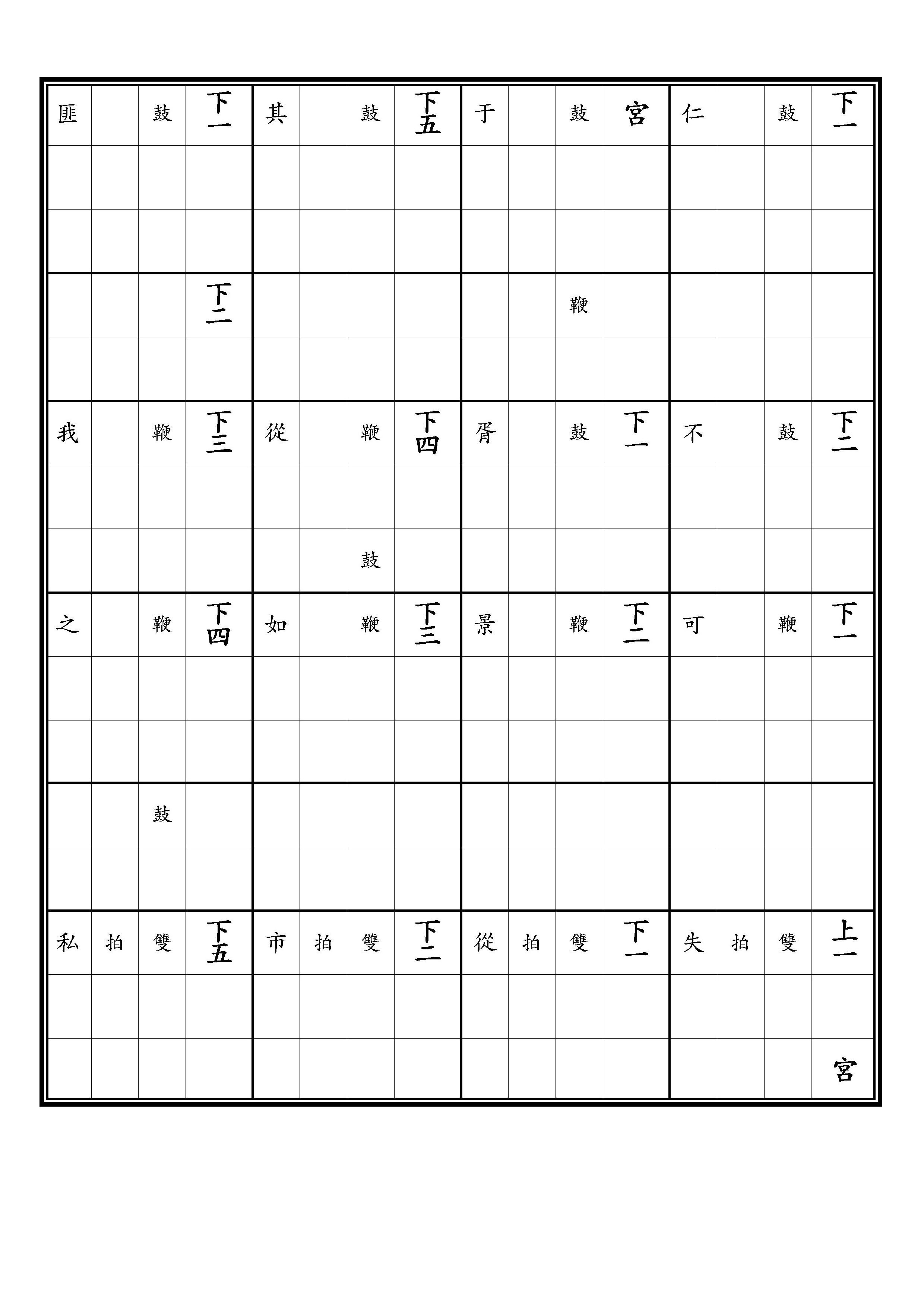 初獻 保太平之樂 歸仁 調上同