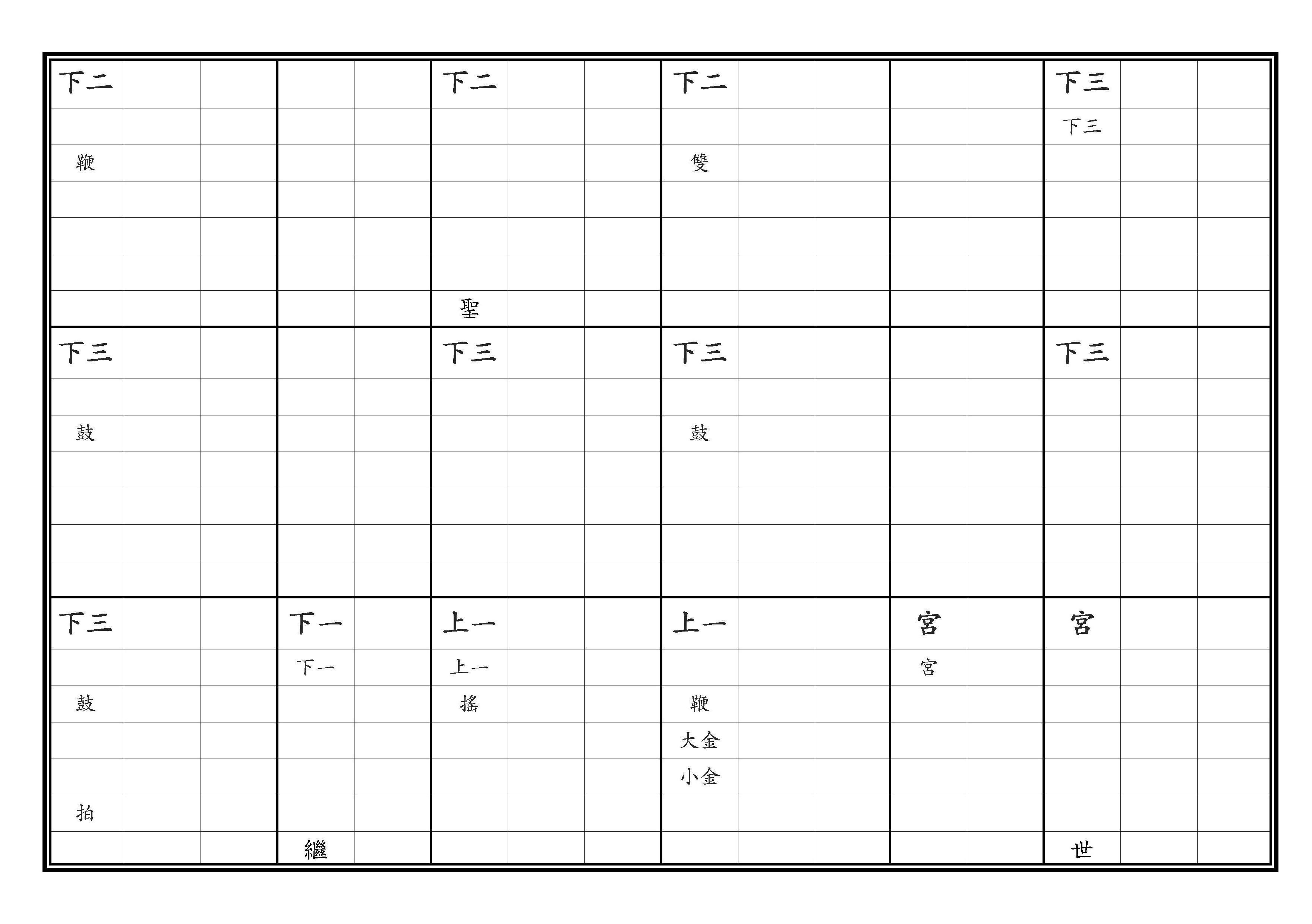 亞獻 定大業之樂 昭武 淸黃鐘調 黃鐘爲羽