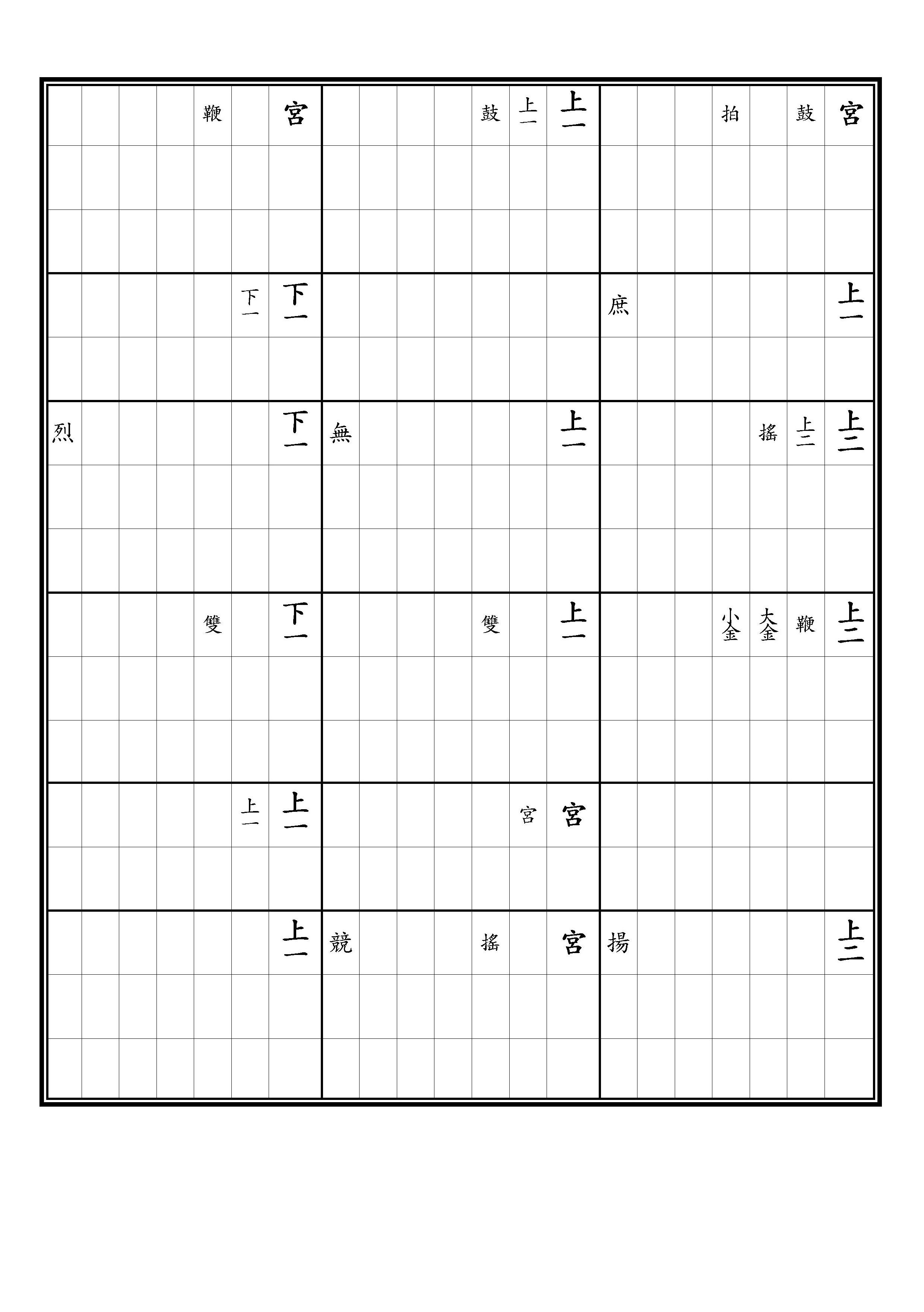 亞獻 定大業之樂 昭武 淸黃鐘調 黃鐘爲羽