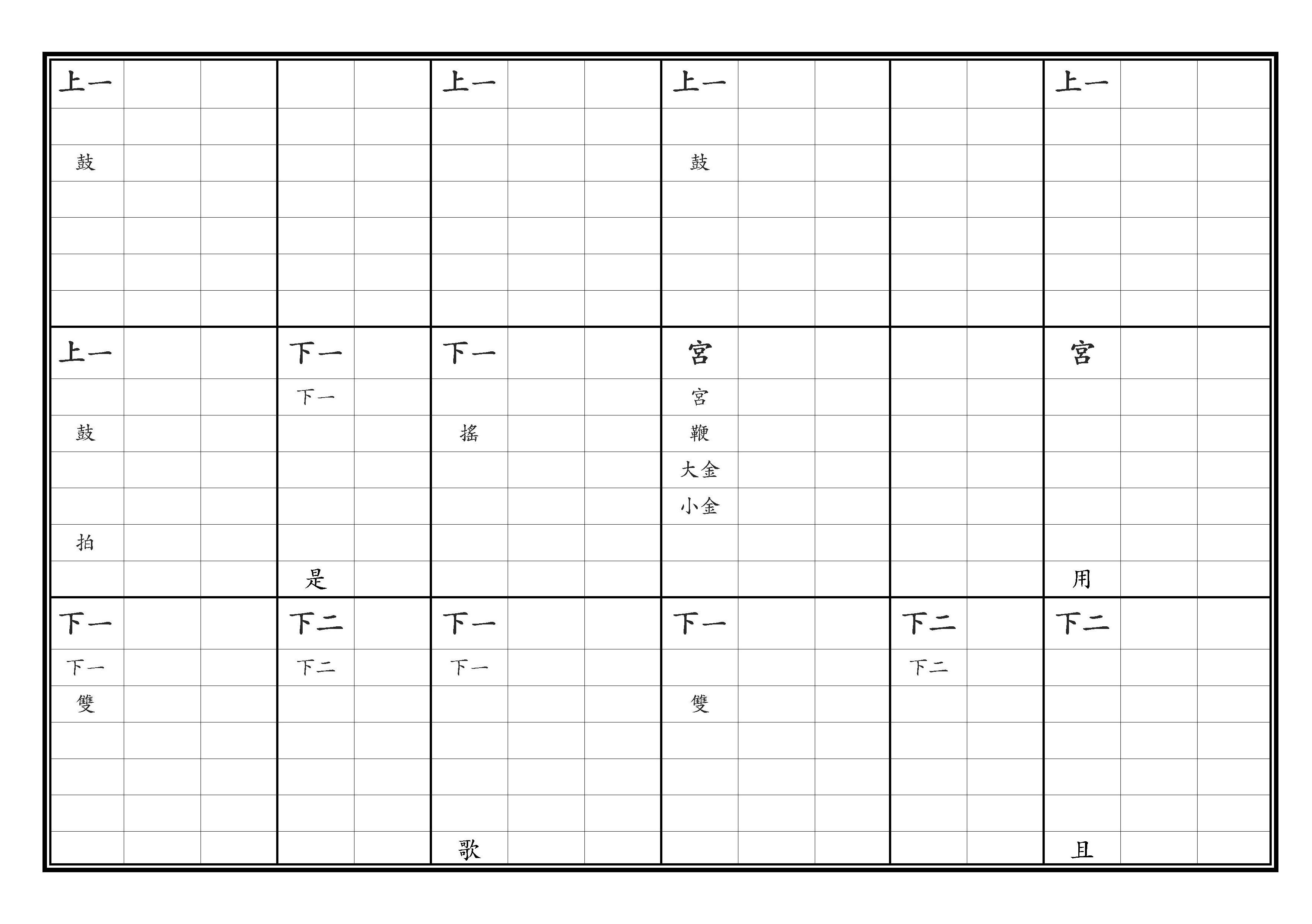 亞獻 定大業之樂 昭武 淸黃鐘調 黃鐘爲羽