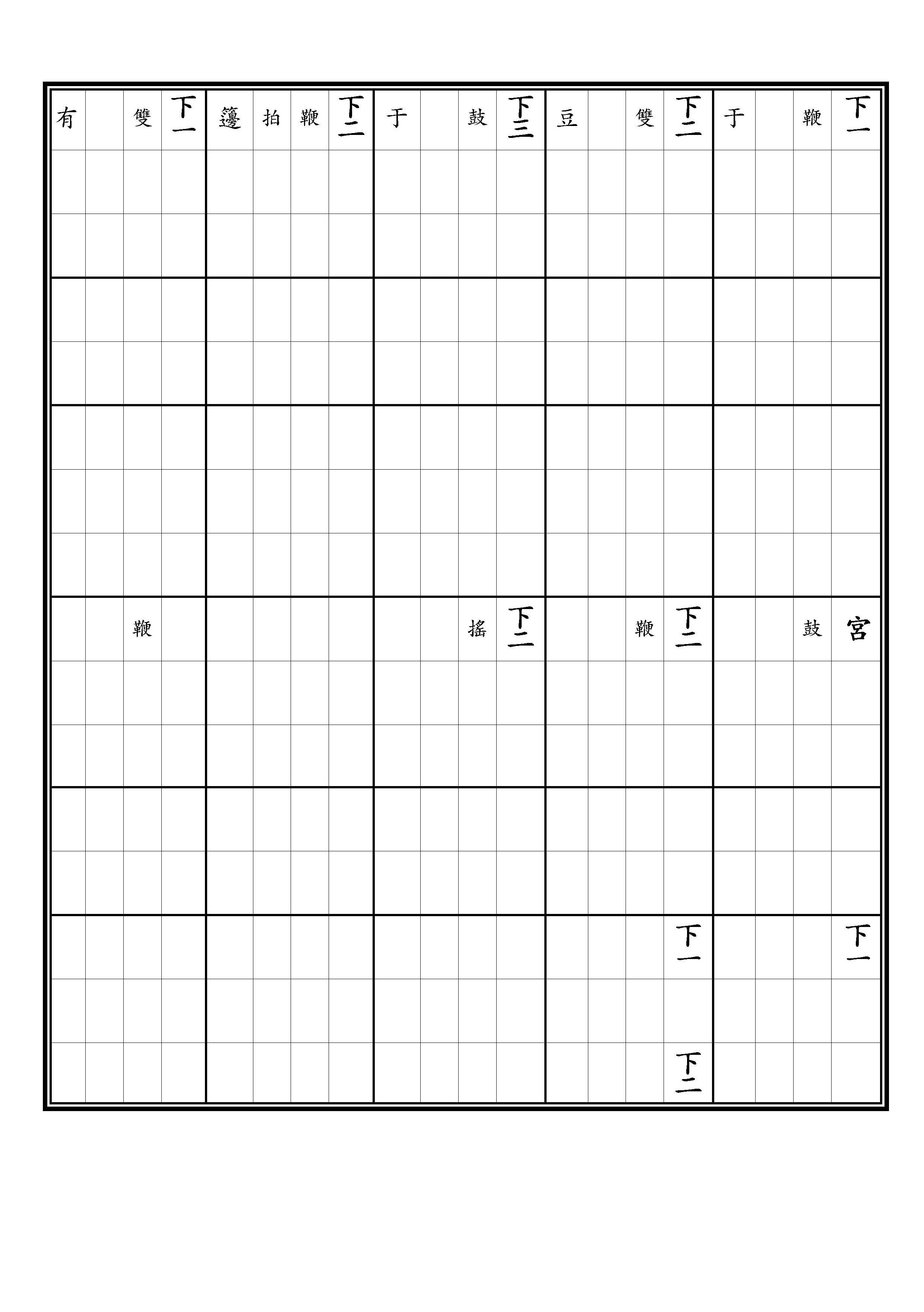 徹籩豆 雍安之樂 淸黃鐘調 黃鐘爲徵