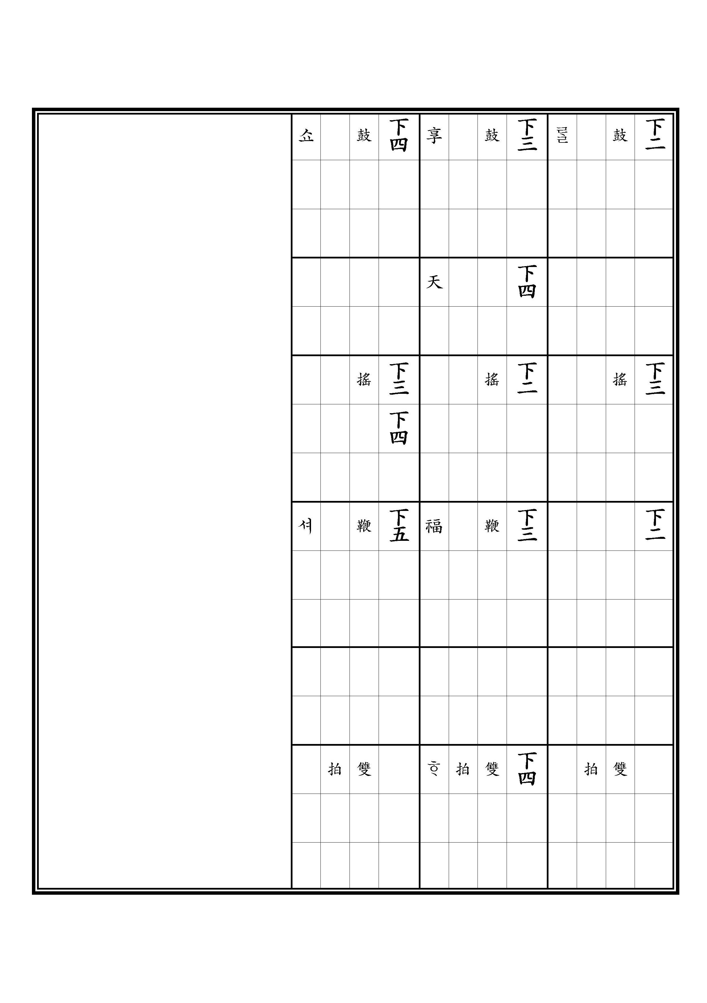 敬勤之曲(一) 林鐘宮 徵調