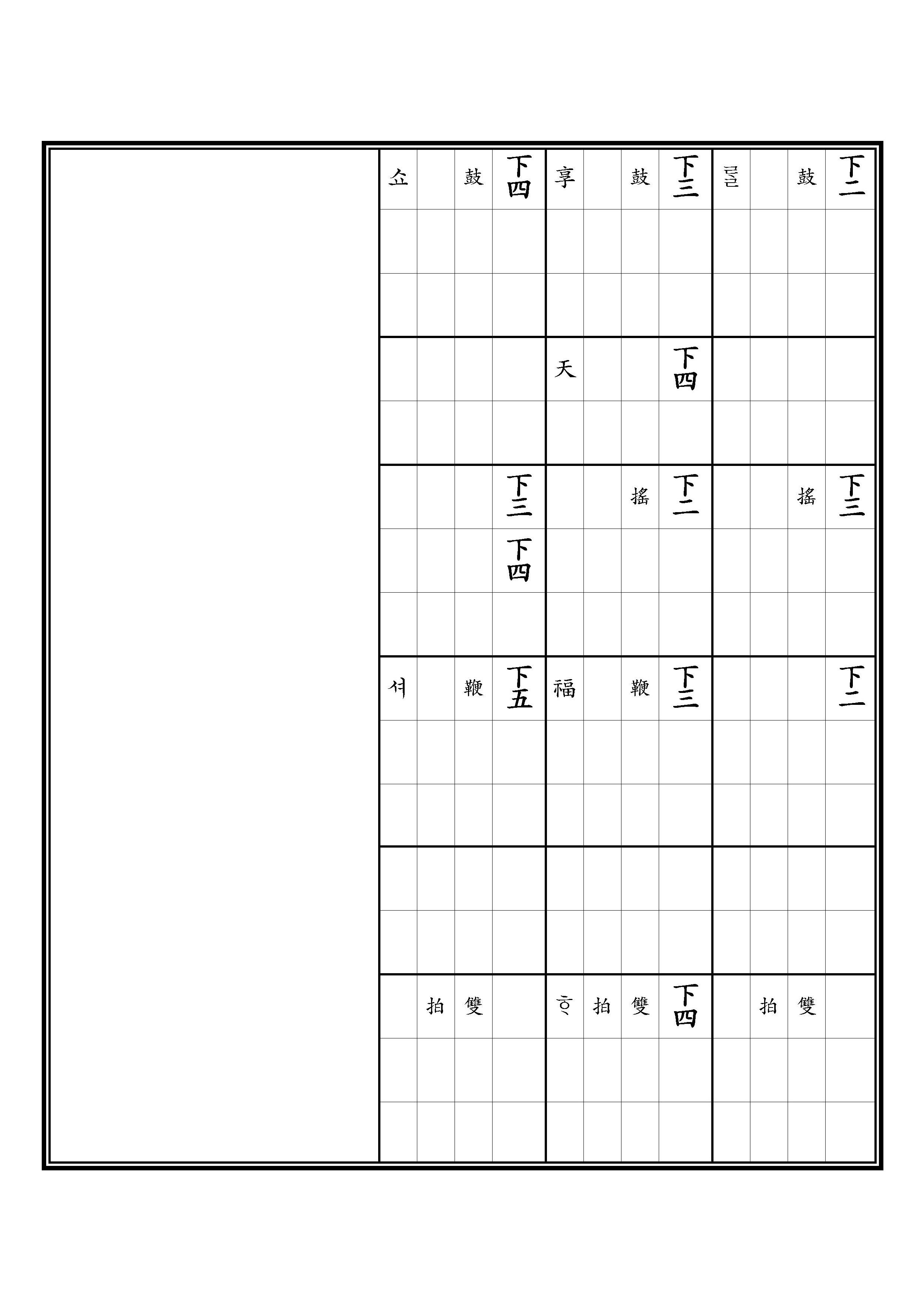 敬勤之曲(五) 林鐘宮 徵調